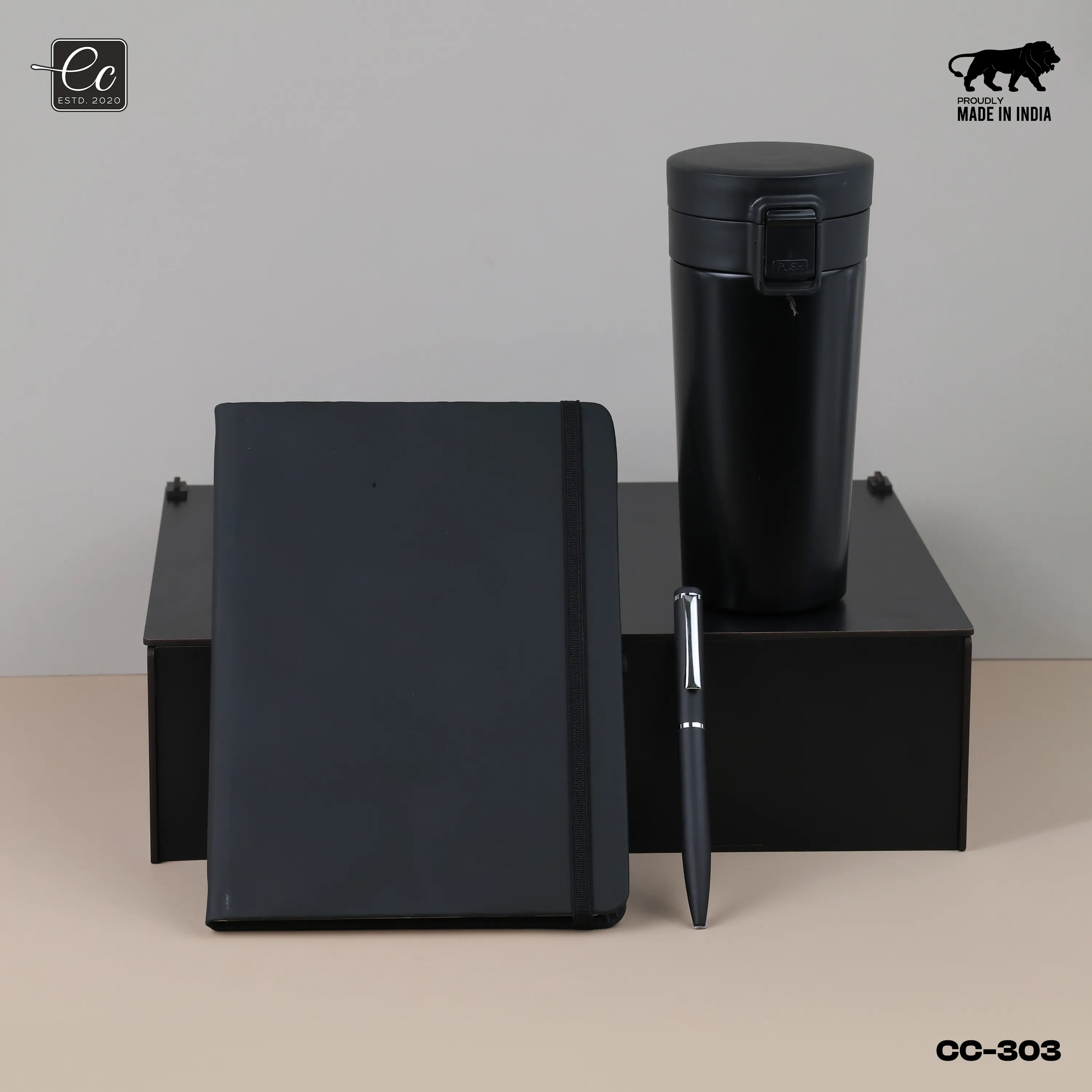 3 in 1 Corporate Gift Set includes Metal Pen, Diary & Coffee Tumbler